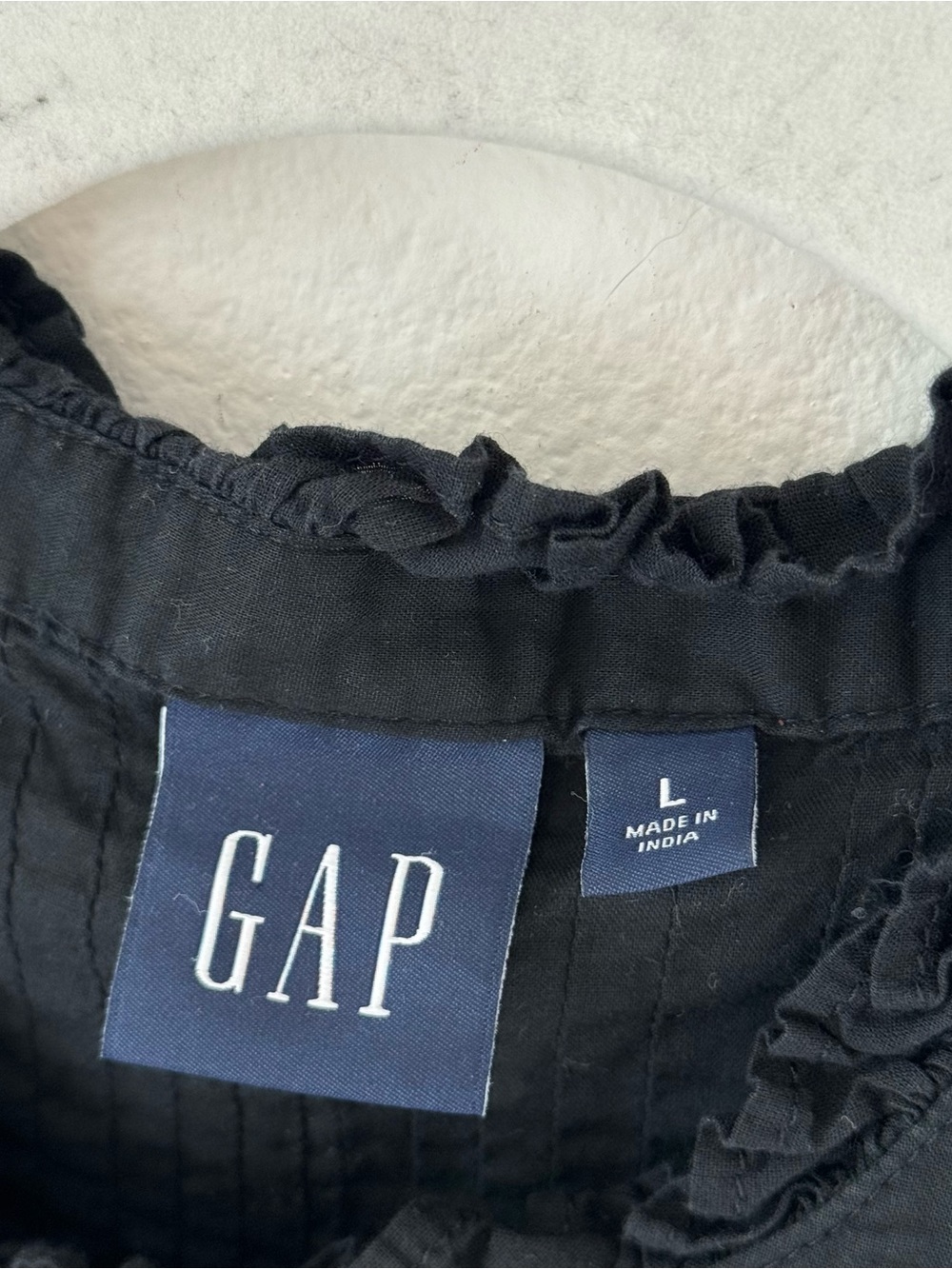 Gap Pintuck Ruffle Blouse Button Up Shirt - Picture 5 of 10